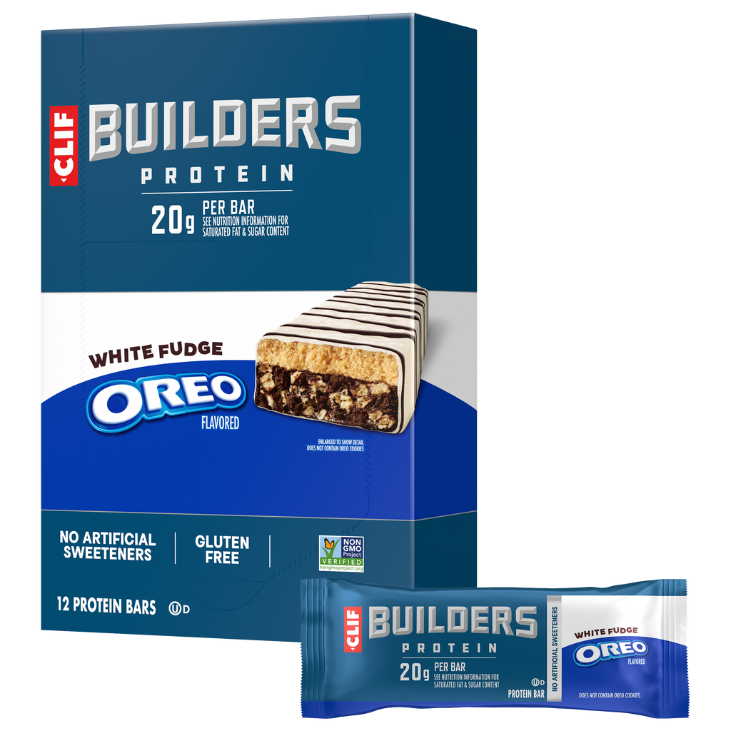 CLIF White Fudge OREO-Flavored Plant Based Protein Bars D0