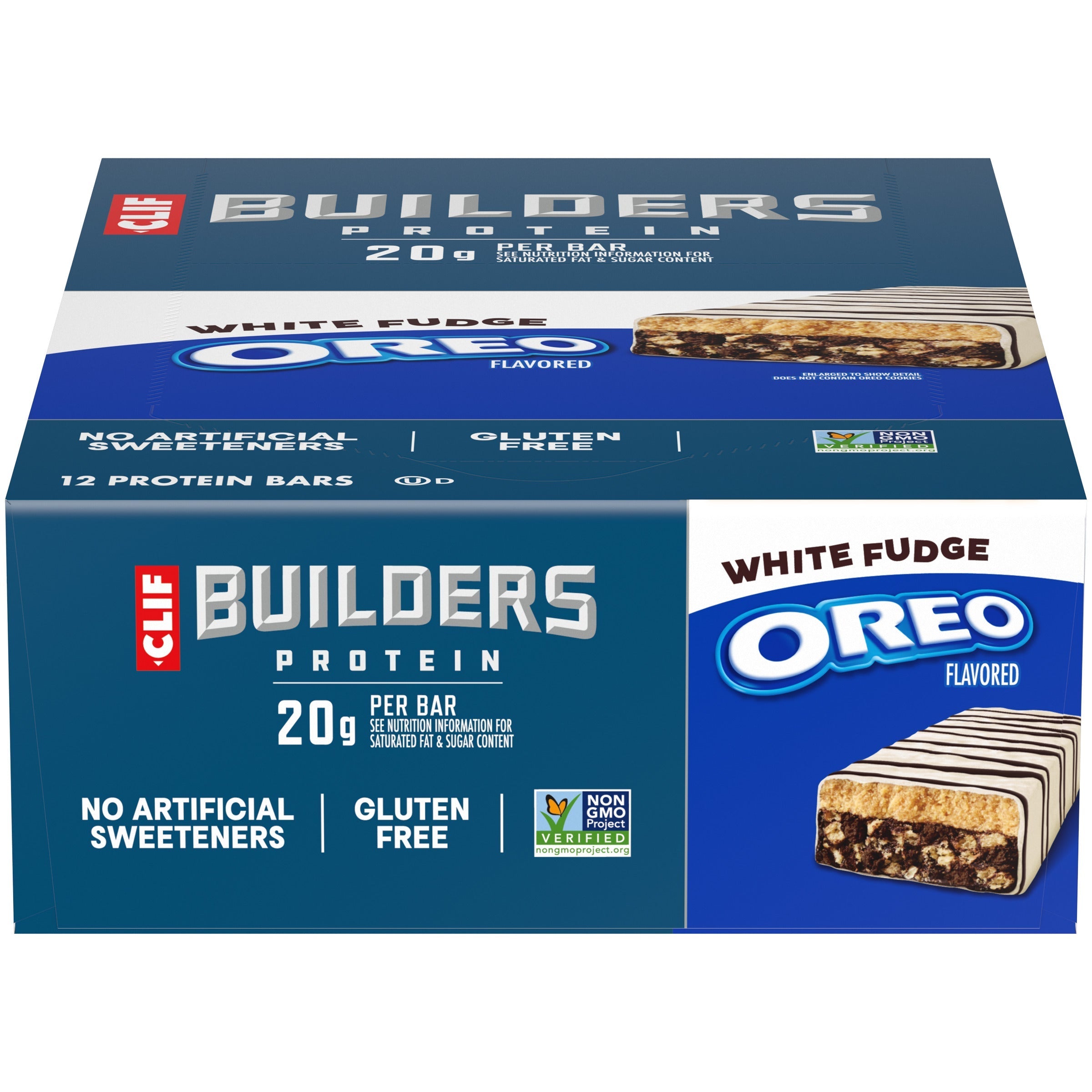 CLIF White Fudge OREO-Flavored Plant Based Protein Bars D0