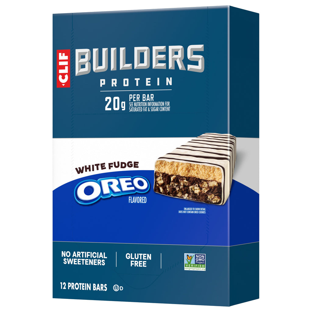 CLIF White Fudge OREO-Flavored Plant Based Protein Bars D0