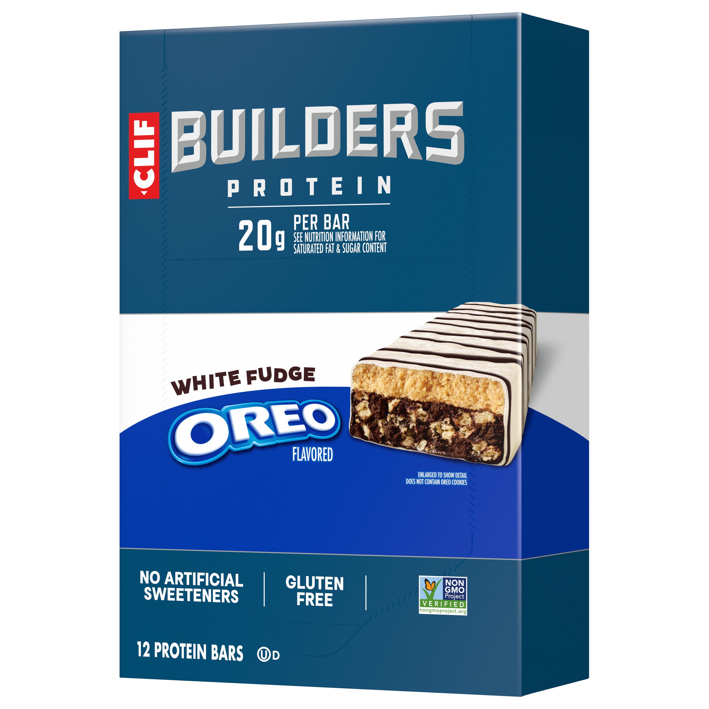 CLIF White Fudge OREO-Flavored Plant Based Protein Bars D0