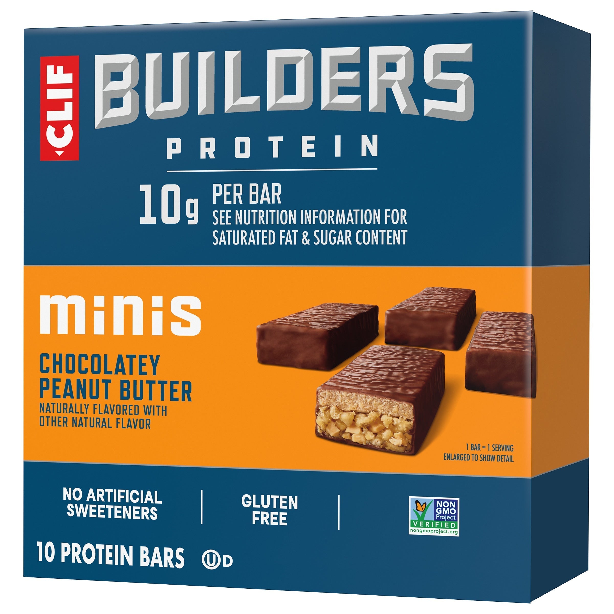 CLIF Minis Chocolatey Peanut Butter Plant Based Protein Bars D9