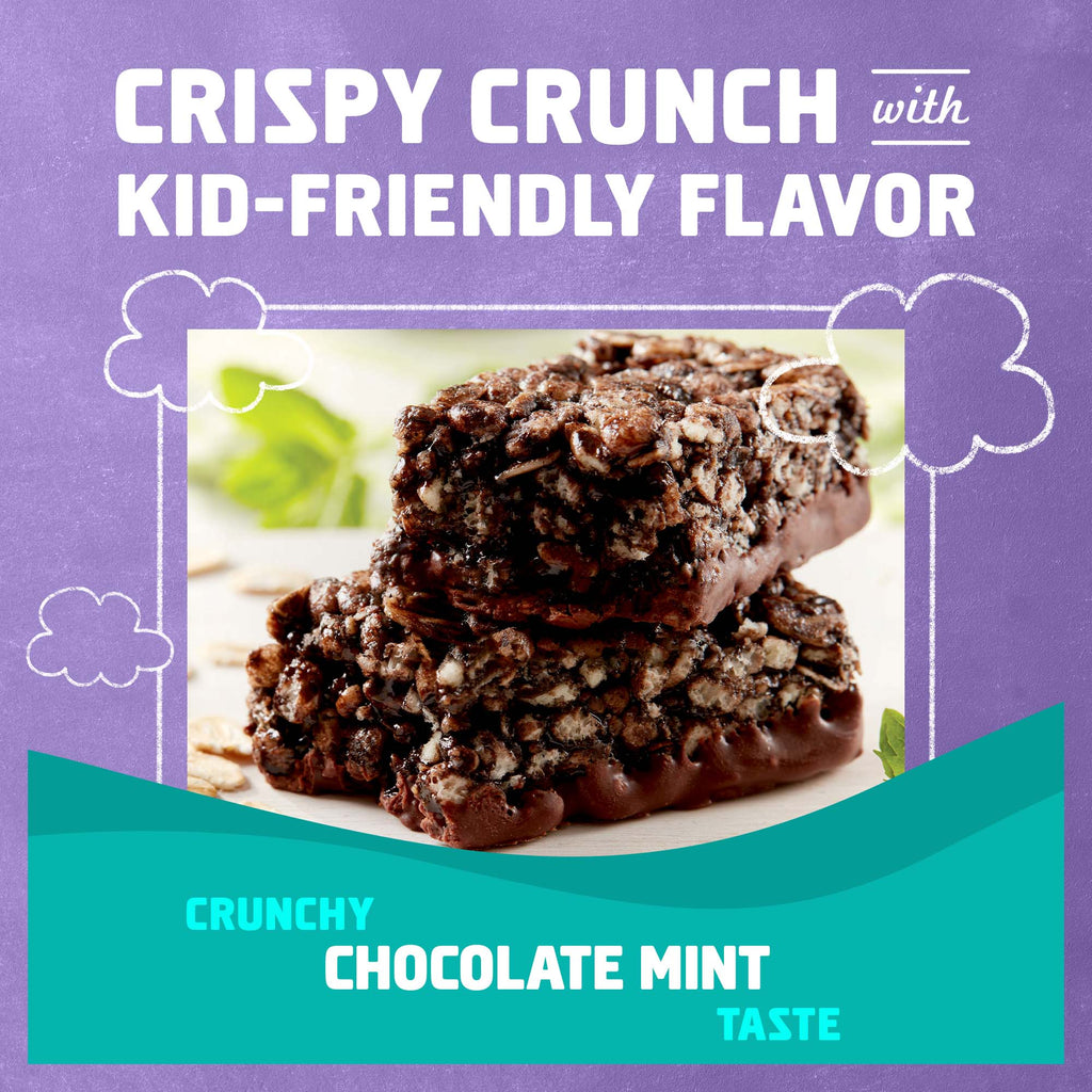Protein Chocolate Flavored Mint Crispy Snack Bars, Gluten Free Protein Bars Z0