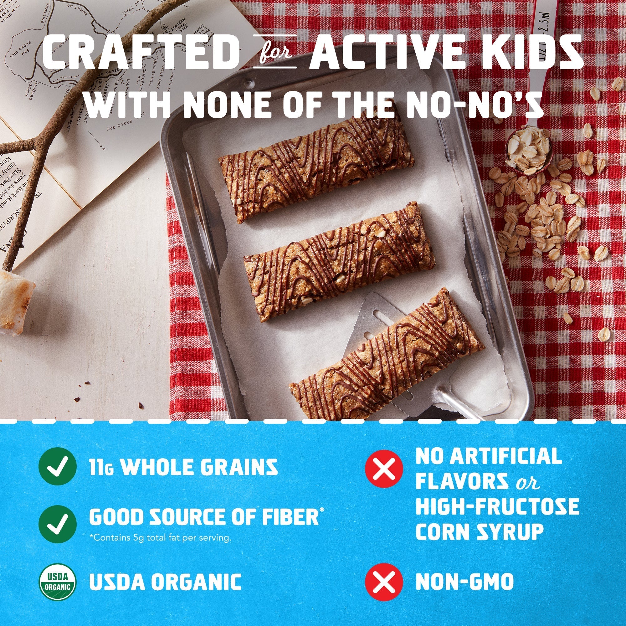 S'mores Soft-Baked Energy Snack Bars, Organic Granola Bars R2