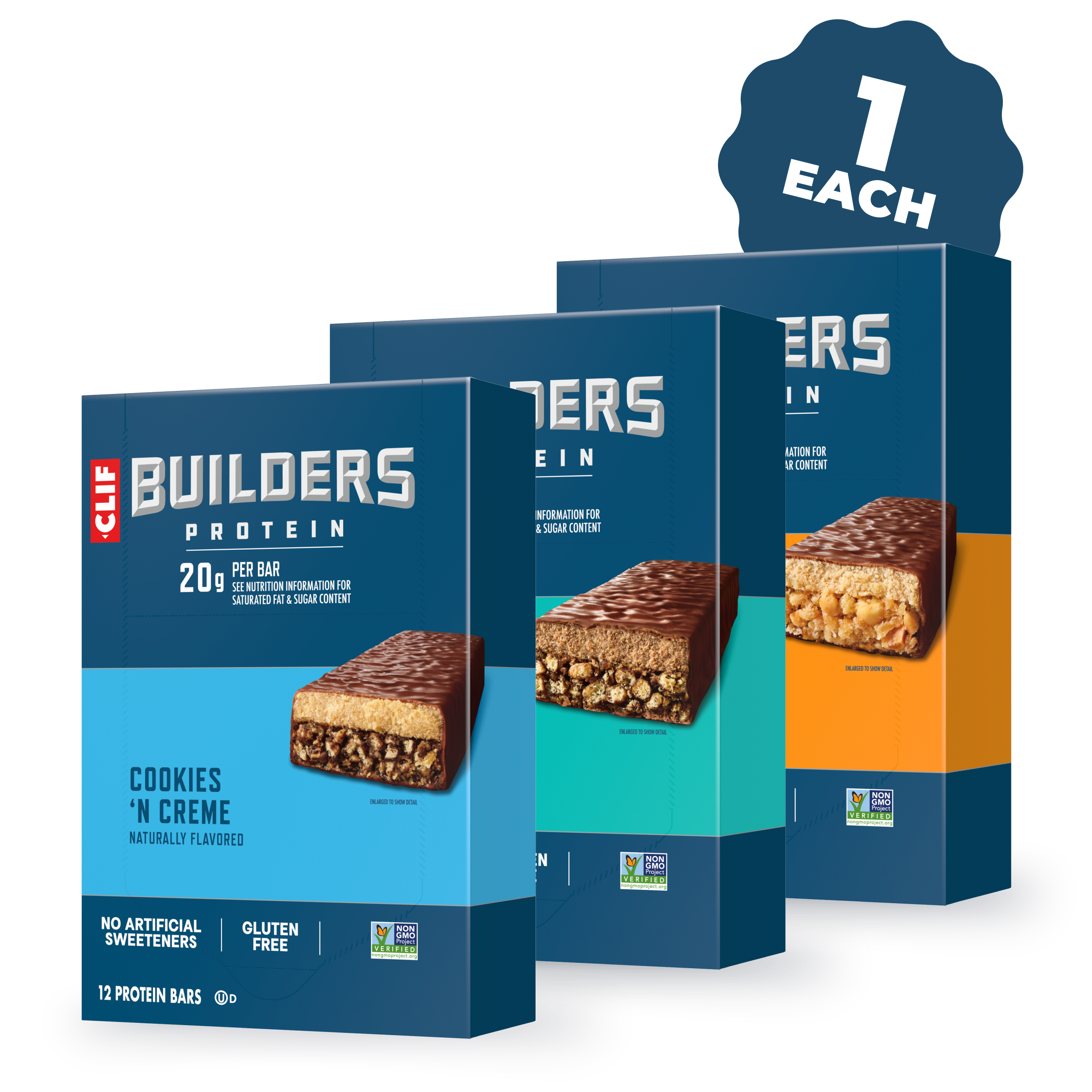 CLIF Protein Bar Bulk Variety Pack, 36 Bars S2