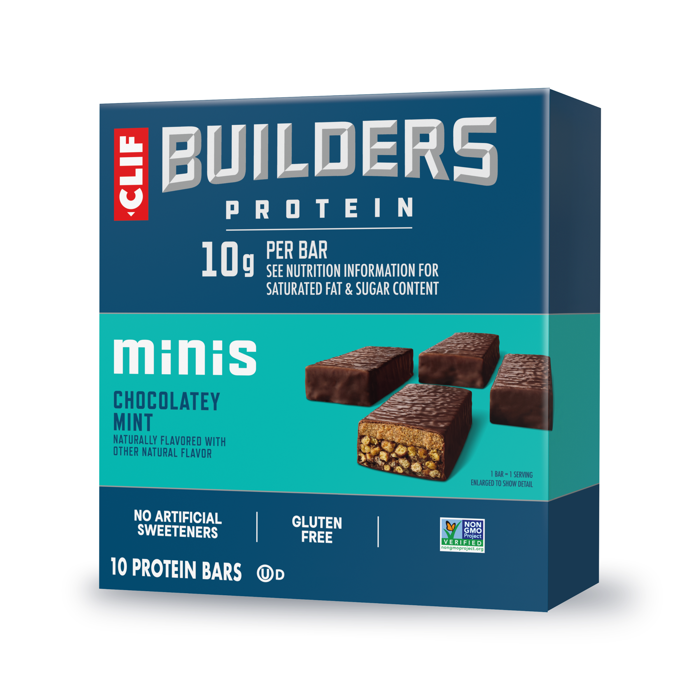 CLIF Minis Chocolatey Mint Plant Based Protein Bars K7