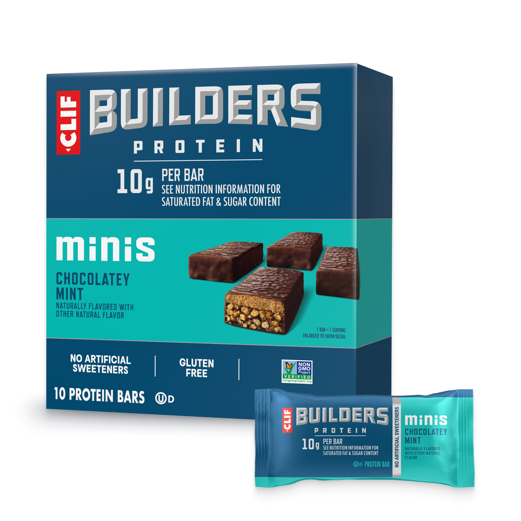 CLIF Minis Chocolatey Mint Plant Based Protein Bars K7