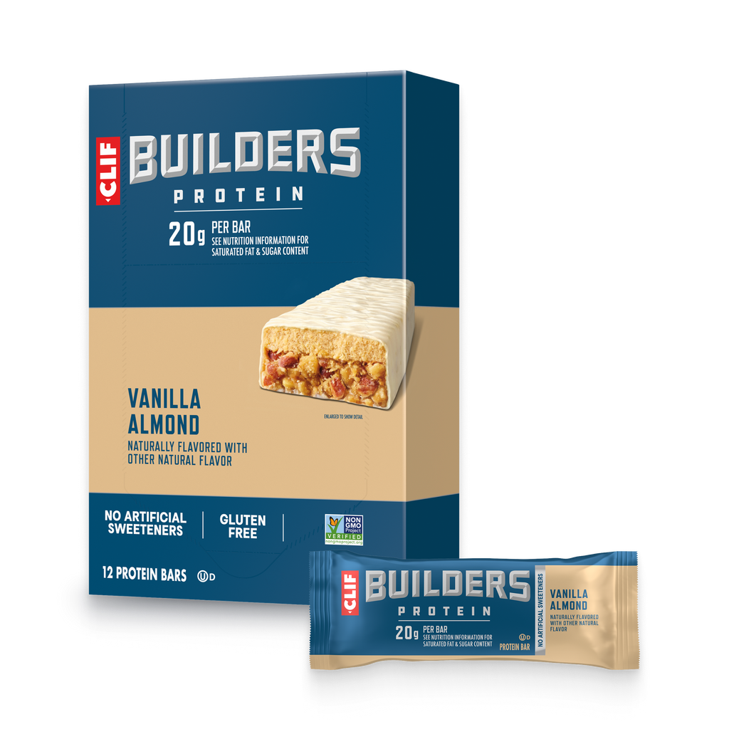 CLIF Vanilla Almond Flavor Plant Based Protein Bars R5