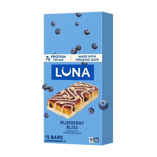 Bar Blueberry Bliss Flavor Gluten Free Snack Bars, Non-GMO Protein Bars N5