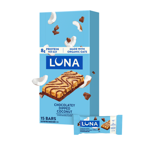 Bar Chocolatey Dipped Coconut Flavor Gluten Free Snack Bars, Non-GMO Protein Bars G2