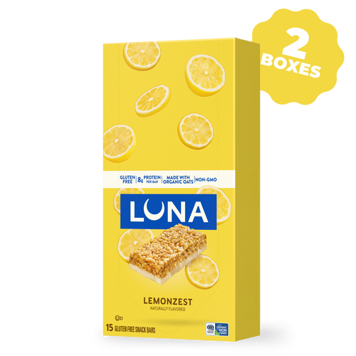 Bar LemonZest Flavor Gluten Free Snack Bars, 30 Bars H0