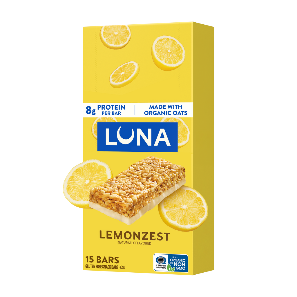 Bar LemonZest Flavor Gluten Free Snack Bars, Non-GMO Protein Bars N9