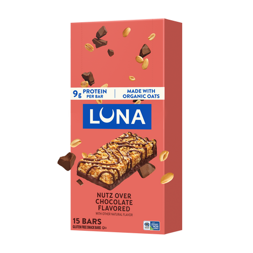 Bar Nutz Over Chocolate Flavor Gluten Free Snack Bars, Non-GMO Protein Bars F6