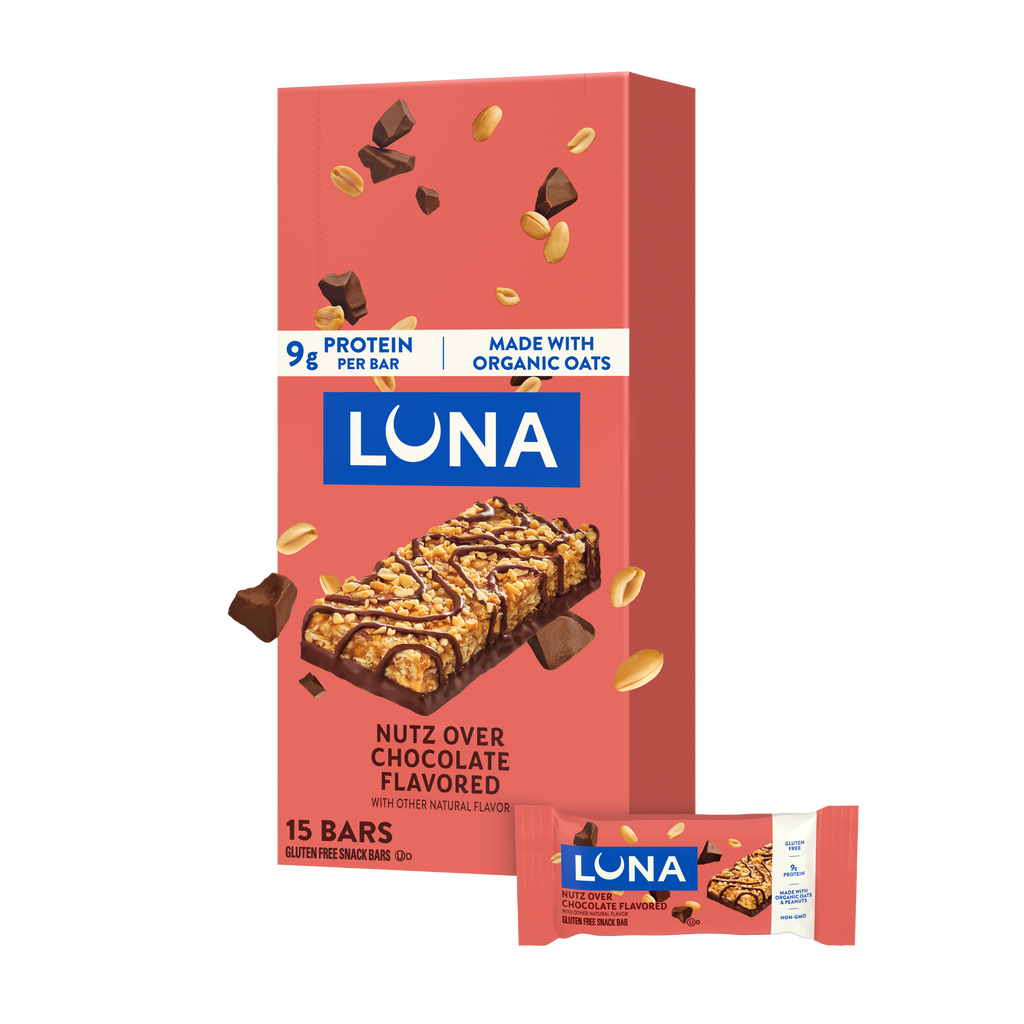 Bar Nutz Over Chocolate Flavor Gluten Free Snack Bars, Non-GMO Protein Bars F6