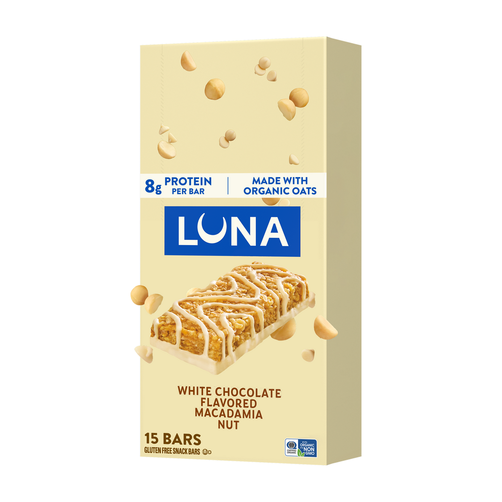 Bar White Chocolate Macadamia Flavor Gluten Free Snack Bar, Non-GMO Protein Bar Y4