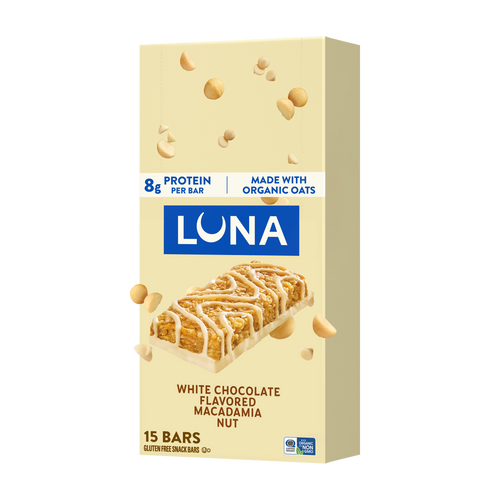 Bar White Chocolate Macadamia Flavor Gluten Free Snack Bar, Non-GMO Protein Bar Y4
