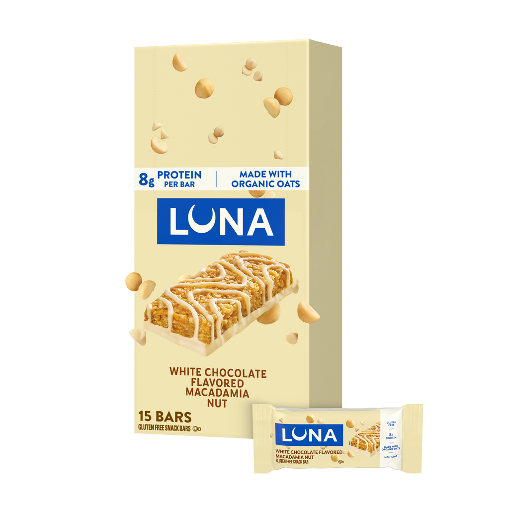 Bar White Chocolate Macadamia Flavor Gluten Free Snack Bar, Non-GMO Protein Bar Y4