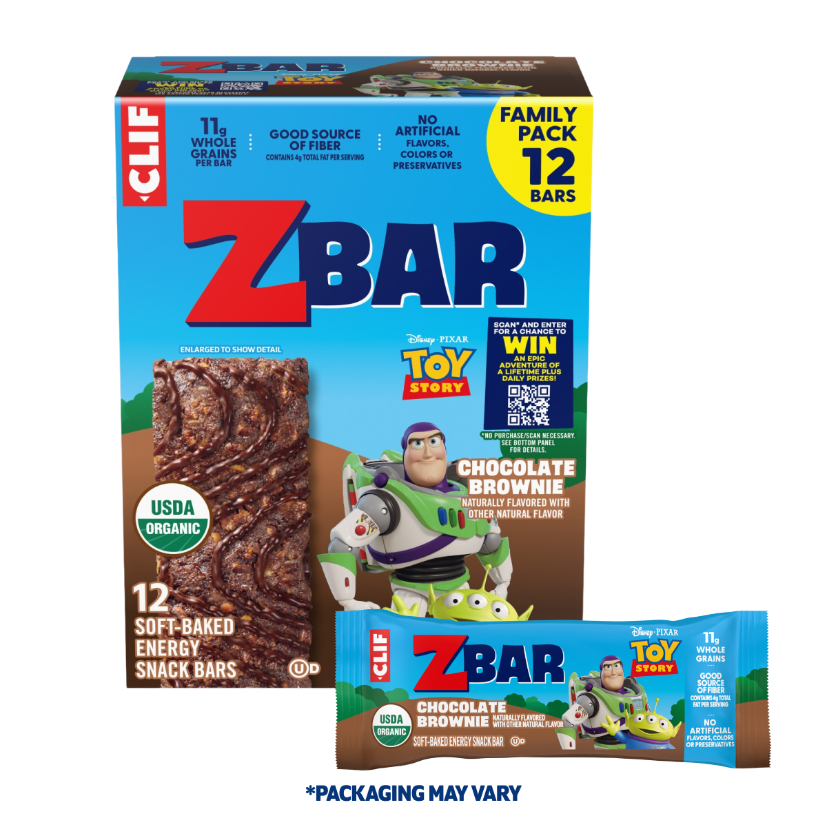 Chocolate Brownie Soft-Baked Energy Snack Bars, Organic Granola Bars S8
