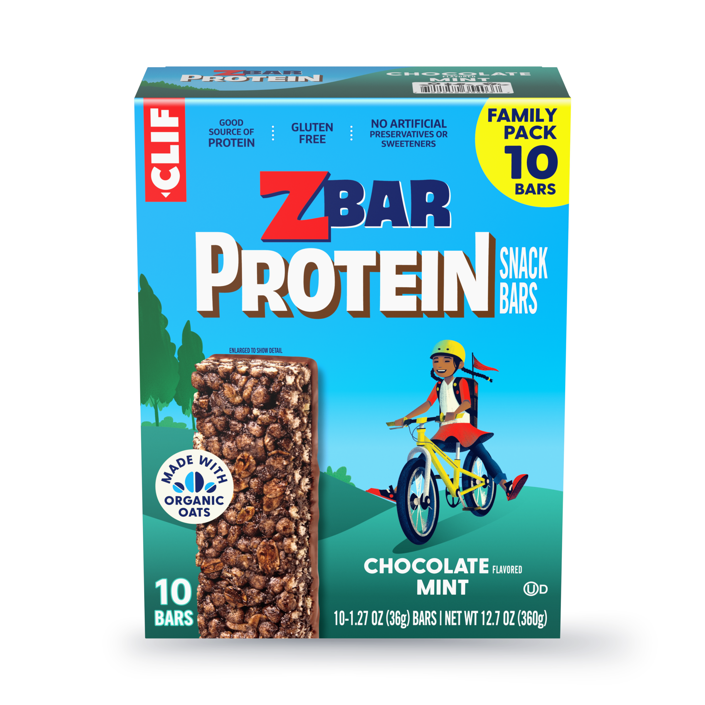 Protein Chocolate Flavored Mint Crispy Snack Bars, Gluten Free Protein Bars Z0